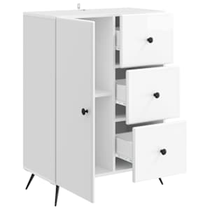 Servírovací skříň Bílá s vysokým leskem 66 x 34,5 x 90 cm - obrázek 5