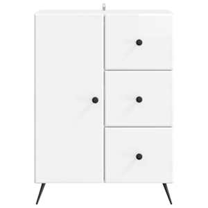 Servírovací skříň Bílá s vysokým leskem 66 x 34,5 x 90 cm - obrázek 6