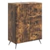 vidaXL K&otilde;ide Suitsutatud tamm 66 x 34,5 x 90 cm Tehispuit