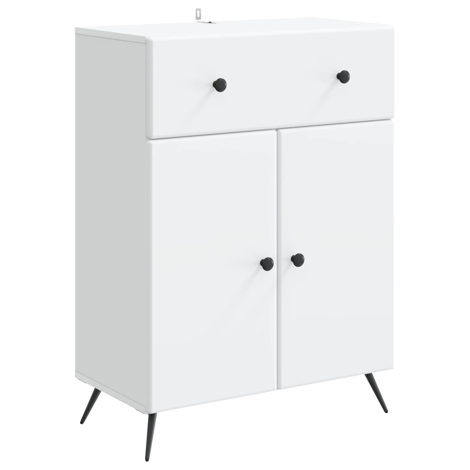 vidaXL Bufet cu sertar Alb 66 x 34,5 x 90 cm Lemn prelucrat
