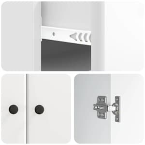 Servírovací skříň Bílá s vysokým leskem 66 x 34,5 x 90 cm - obrázek 9