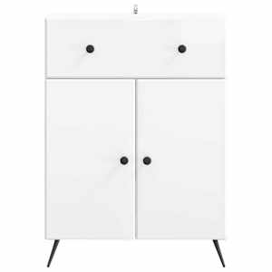 Servírovací skříň Bílá s vysokým leskem 66 x 34,5 x 90 cm - obrázek 6
