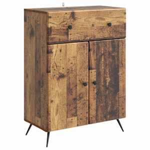Servírovací skříň se zásuvkou Staré dřevo 66 x 34,5 x 90 cm - obrázek 2