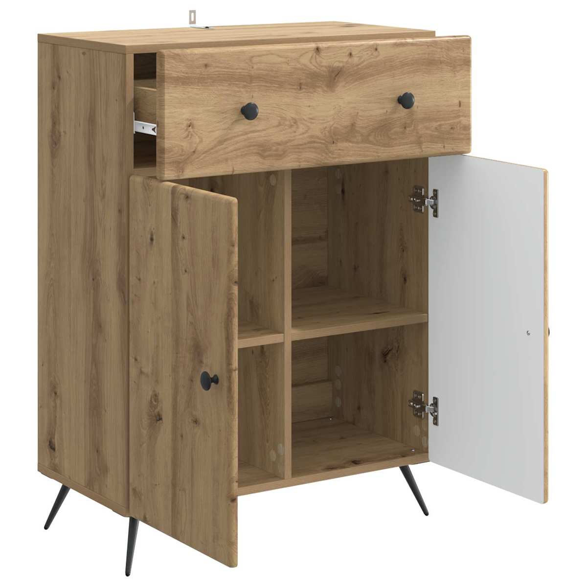 Sideboard 66 x 34,5 x 90 cm Konstrueret træ - Billede 4