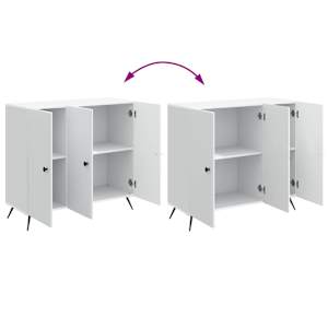 Servírovací skříň Bílá 89 x 34,5 x 80 cm Kompozitní dřevo - obrázek 9