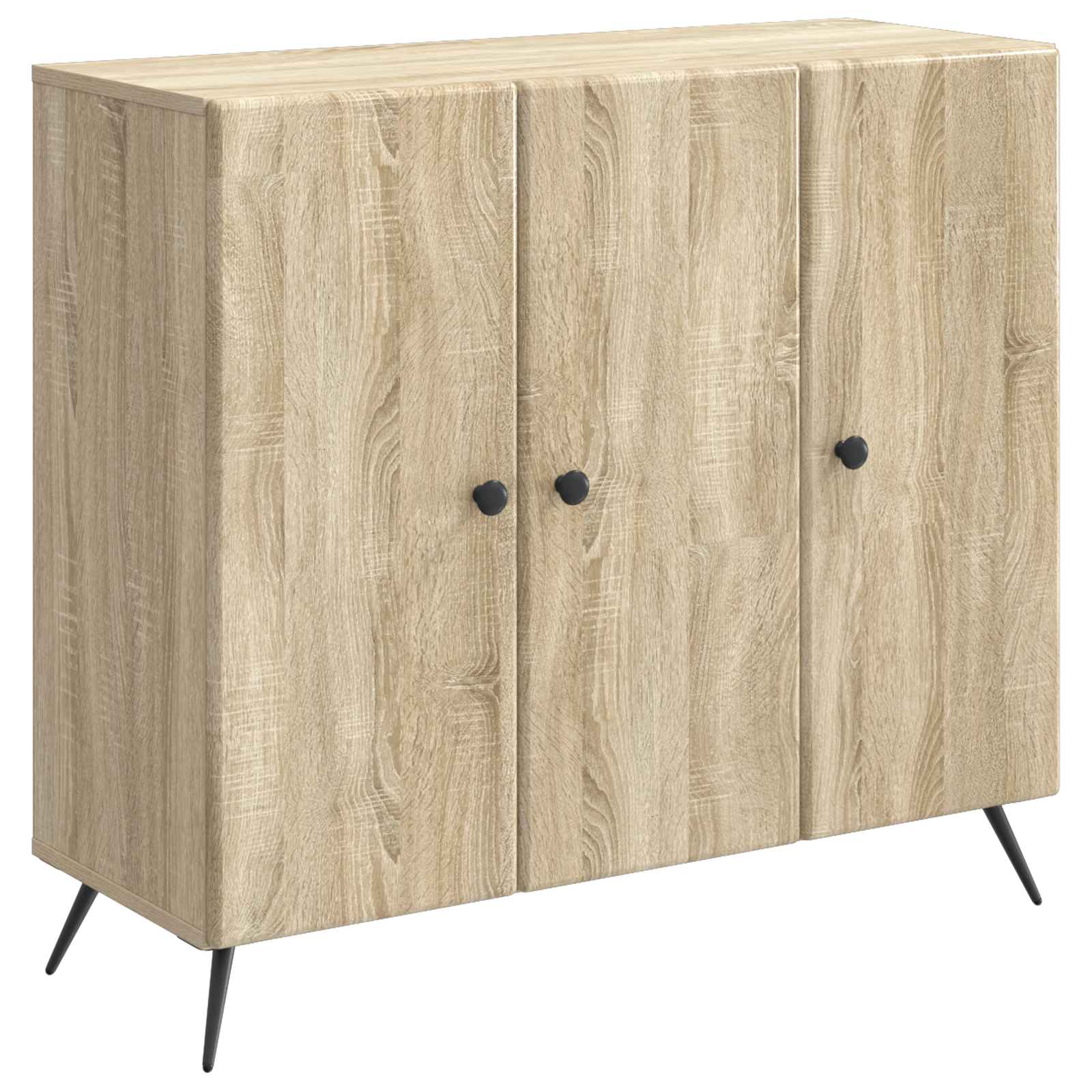 vidaXL Bufet Stejar Sonoma 89 x 34,5 x 80 cm Lemn prelucrat