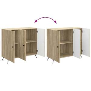 Servírovací skříň Dub sonoma 89 x 34,5 x 80 cm Kompozitní dřevo - obrázek 11