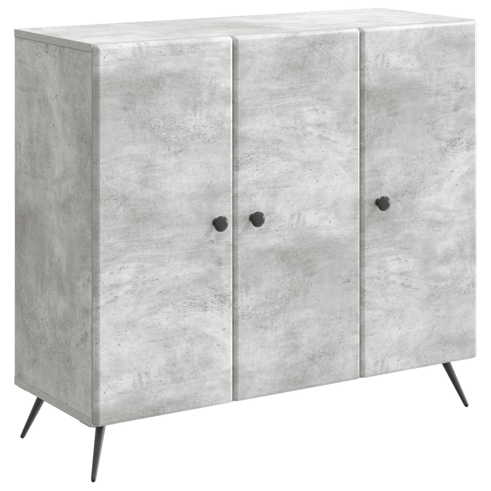 vidaXL Bufet Gri Beton 89 x 34,5 x 80 cm Lemn prelucrat
