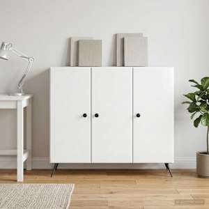 Servírovací skříň Bílá s vysokým leskem 89 x 34,5 x 80 cm - obrázek 1