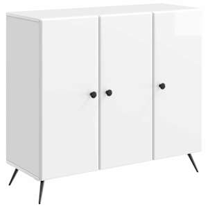 Servírovací skříň Bílá s vysokým leskem 89 x 34,5 x 80 cm - obrázek 2
