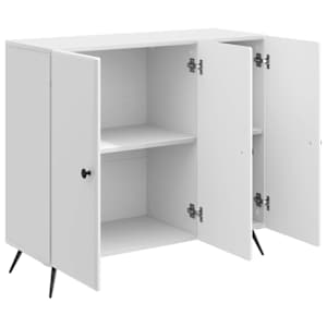 Servírovací skříň Bílá s vysokým leskem 89 x 34,5 x 80 cm - obrázek 5