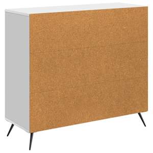 Servírovací skříň Bílá s vysokým leskem 89 x 34,5 x 80 cm - obrázek 8