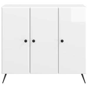 Servírovací skříň Bílá s vysokým leskem 89 x 34,5 x 80 cm - obrázek 6