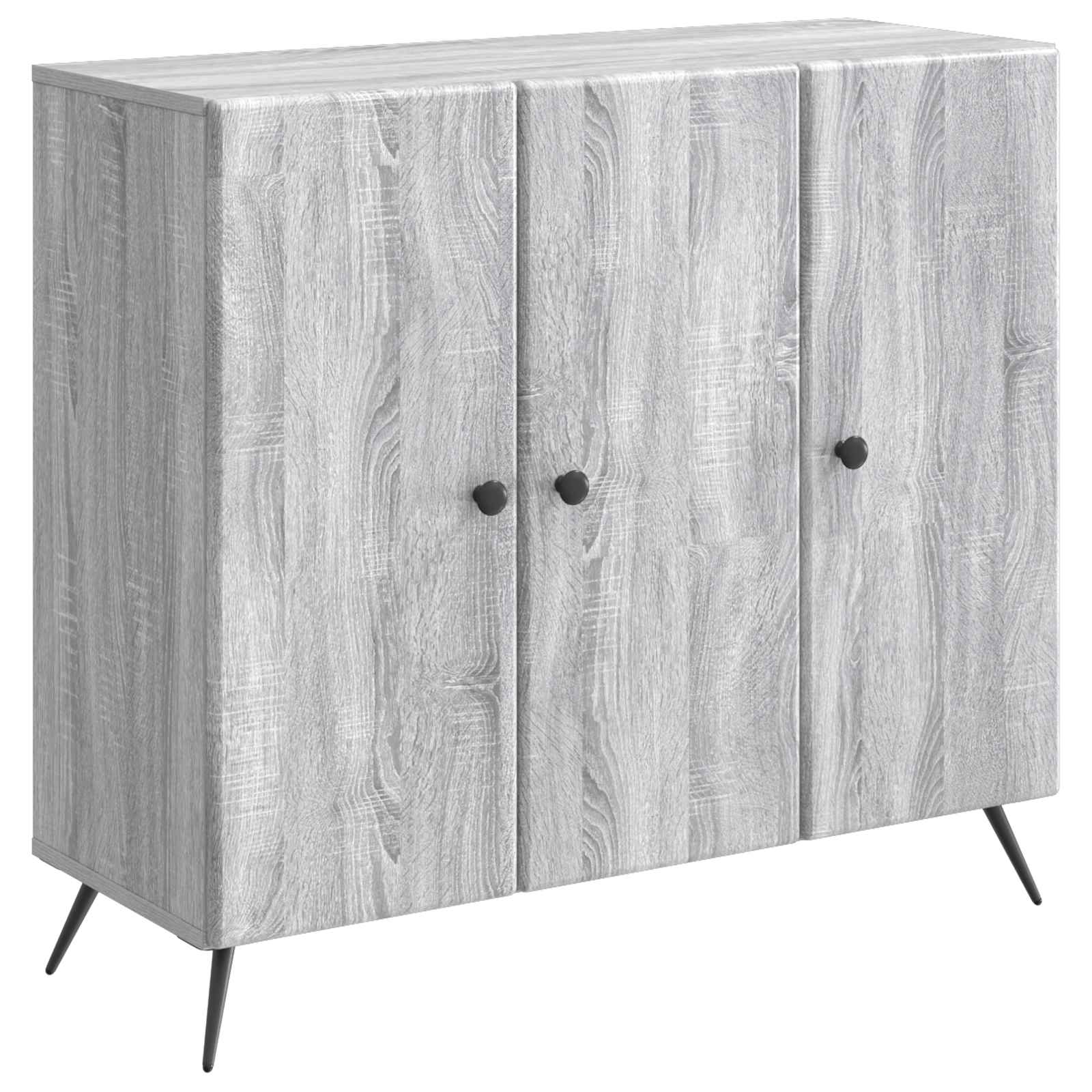 vidaXL Bufet Sonoma gri 89 x 34,5 x 80 cm Lemn prelucrat