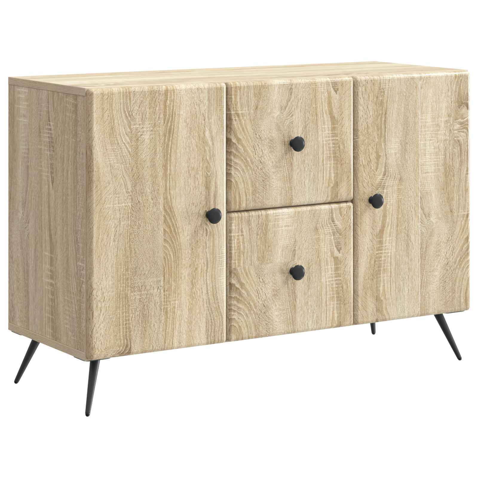 Dressoir met lade Sonoma Eiken 89 x 34,5 x 60 cm Bewerkt hout