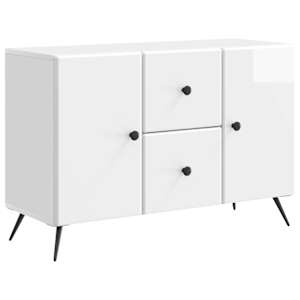 Servírovací skříň Bílá s vysokým leskem 89 x 34,5 x 60 cm - obrázek 2