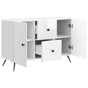 Servírovací skříň Bílá s vysokým leskem 89 x 34,5 x 60 cm - obrázek 5