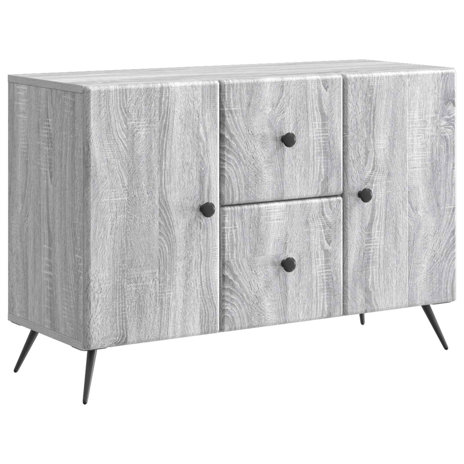 vidaXL Bufet cu sertar Sonoma gri 89 x 34,5 x 60 cm Lemn prelucrat
