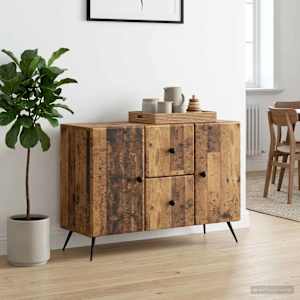 Servírovací skříň se zásuvkou Staré dřevo 89 x 34,5 x 60 cm - obrázek 4