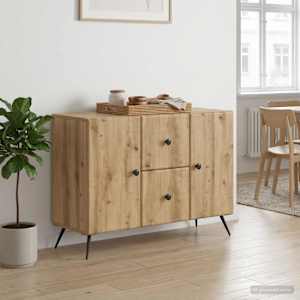 Servírovací skříň Dub artisan 89 x 34,5 x 60 cm - obrázek 1