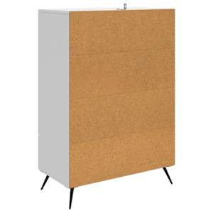 Servírovací skříň Bílá s vysokým leskem 66 x 34,5 x 95 cm - obrázek 5