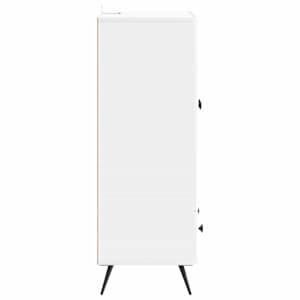 Servírovací skříň Bílá s vysokým leskem 66 x 34,5 x 95 cm - obrázek 4
