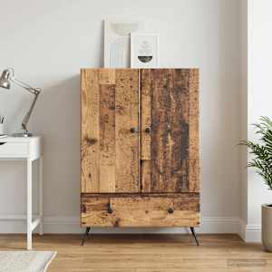 Servírovací skříň se zásuvkou Staré dřevo 66 x 34,5 x 95 cm - obrázek 3