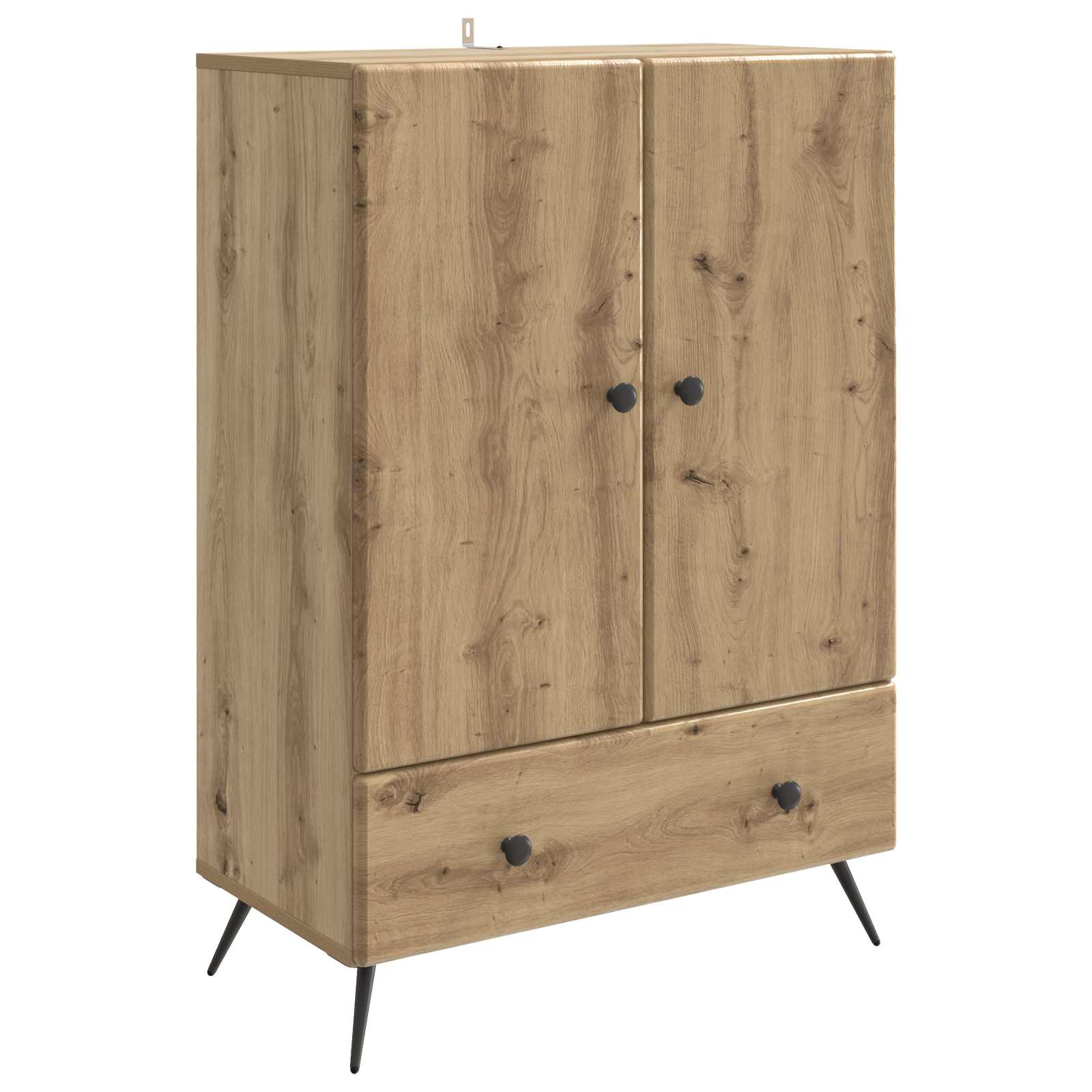 vidaXL Bufet Stejar Artizanal 66 x 34,5 x 95 cm Lemn prelucrat