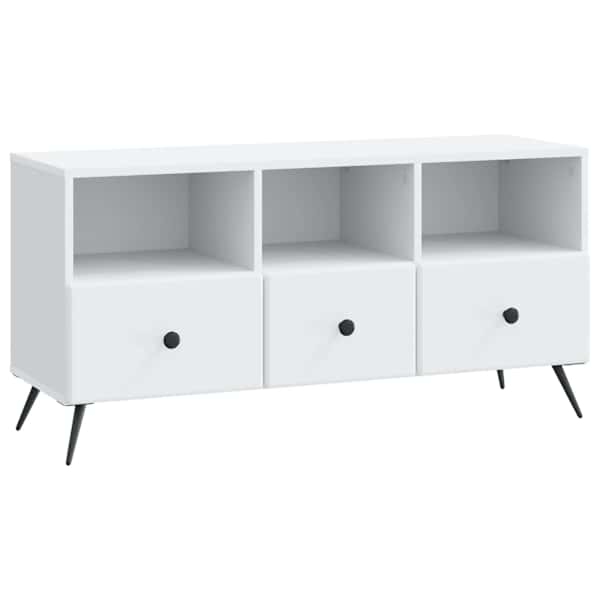 vidaXL Telerikapp sahtliga Valge 102 x 34,5 x 50 cm Tehispuit