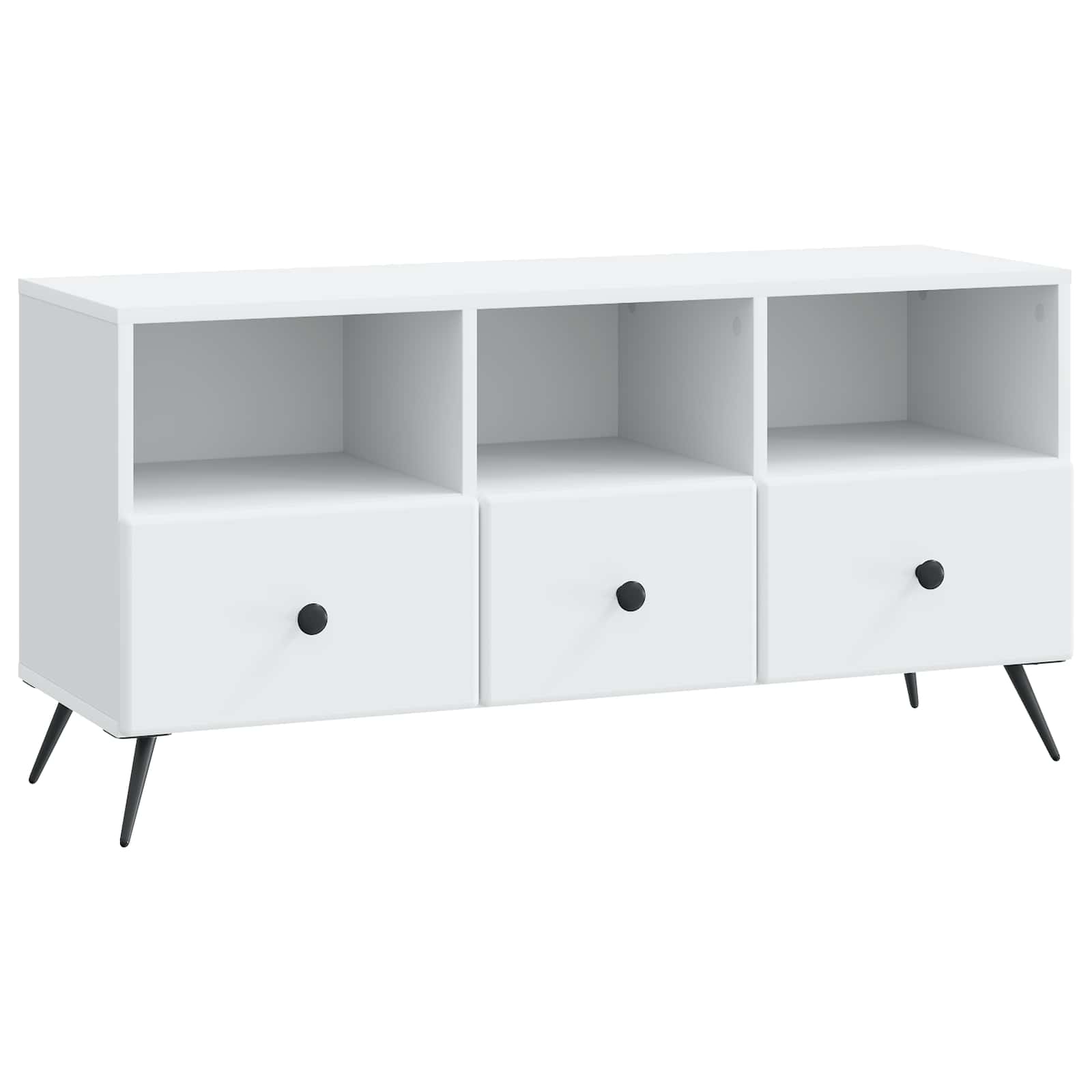 vidaXL Cabinet TV cu sertar Alb 102 x 34,5 x 50 cm Lemn prelucrat