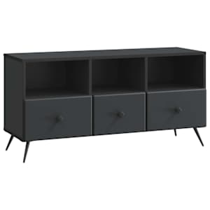 TV omarica s predalom Črna 102 x 34,5 x 50 cm Inženirski les