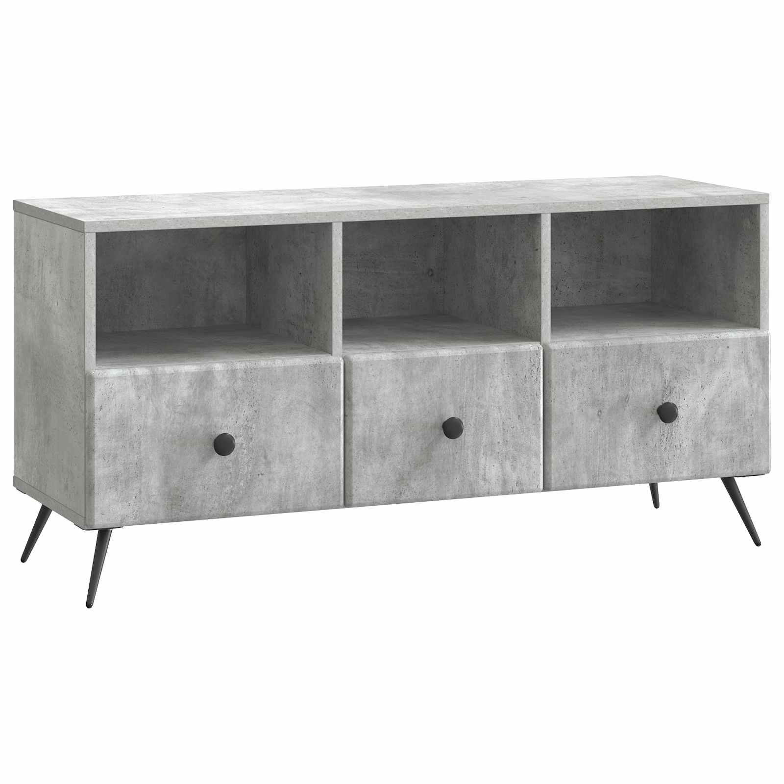 vidaXL Cabinet TV Gri Beton 102 x 34,5 x 50 cm Lemn prelucrat