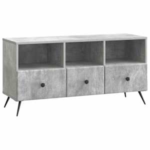 TV omarica Betonsko siva 102 x 34,5 x 50 cm Inženirski les