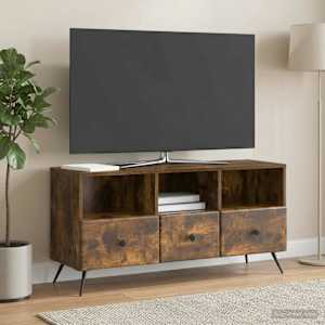 Televizní skříň Kouřový dub 102 x 34,5 x 50 cm Kompozitní dřevo - obrázek 4