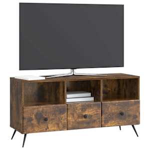 Televizní skříň Kouřový dub 102 x 34,5 x 50 cm Kompozitní dřevo - obrázek 3