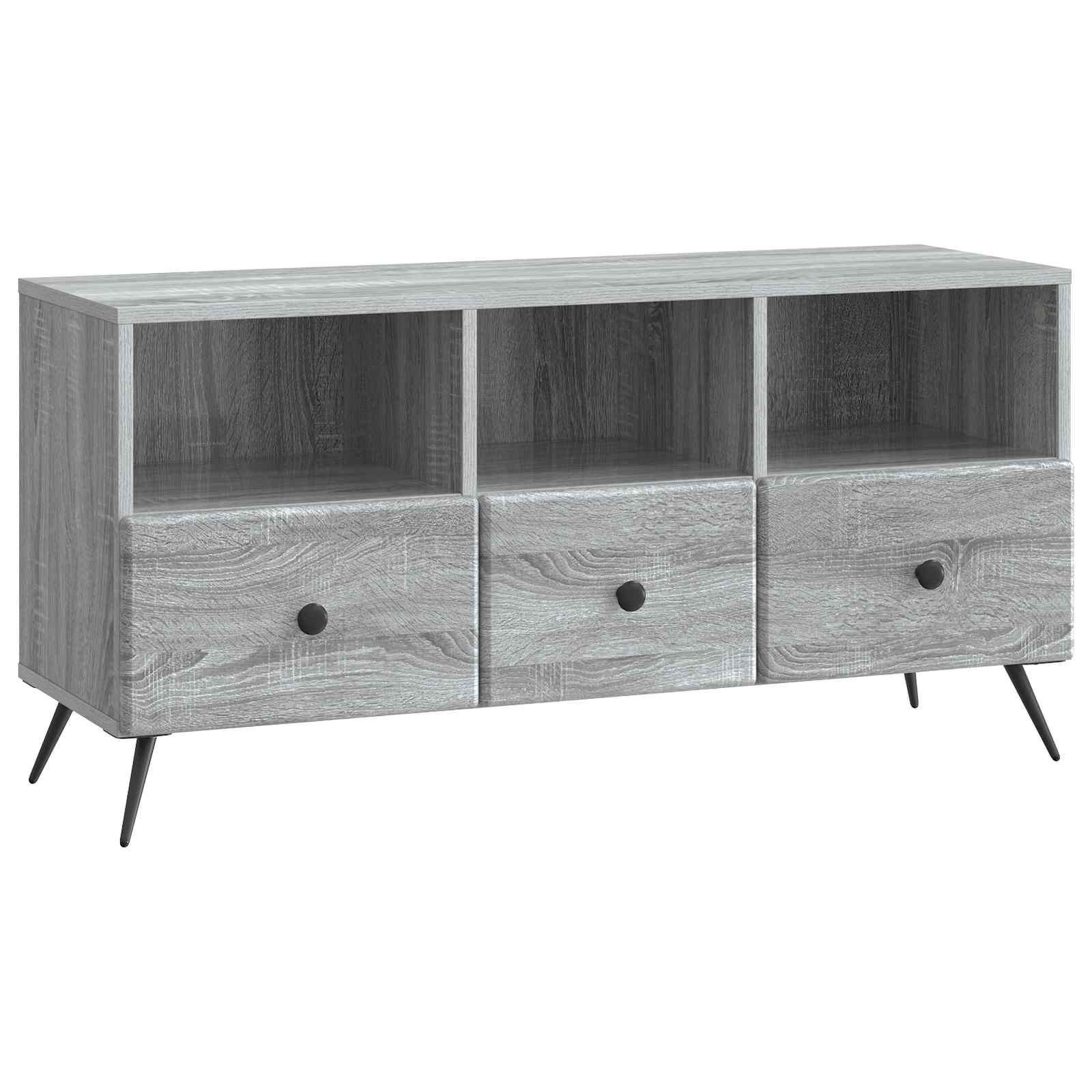 vidaXL Cabinet TV Sonoma gri 102 x 34,5 x 50 cm Lemn prelucrat
