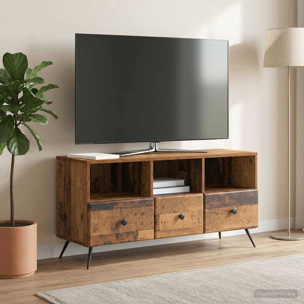 vidaXL TV-kaappi Vanha puu 102 x 34,5 x 50 cm Tekninen puu