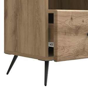 Televizní skříň 102 x 34,5 x 50 cm Dub artisan Kompozitní dřevo - obrázek 9