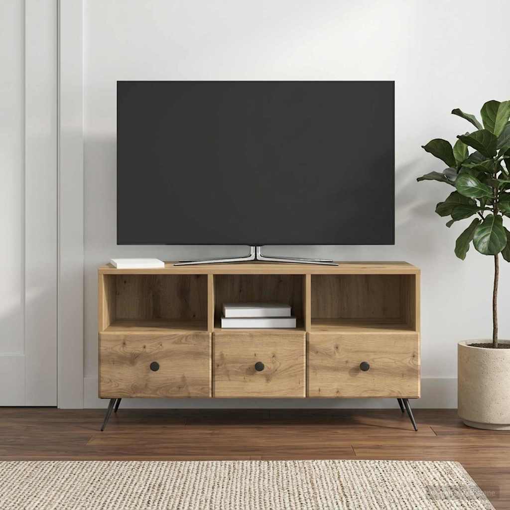 Telerikapp sahtliga Artisan tamm 102 x 34,5 x 50 cm Tehispuit