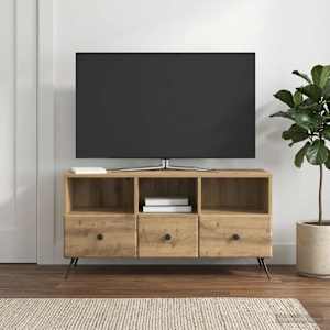 Televizní skříň 102 x 34,5 x 50 cm Dub artisan Kompozitní dřevo - obrázek 1