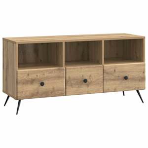 Televizní skříň 102 x 34,5 x 50 cm Dub artisan Kompozitní dřevo - obrázek 2