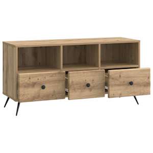 Televizní skříň 102 x 34,5 x 50 cm Dub artisan Kompozitní dřevo - obrázek 5