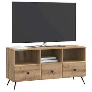 Televizní skříň 102 x 34,5 x 50 cm Dub artisan Kompozitní dřevo - obrázek 3