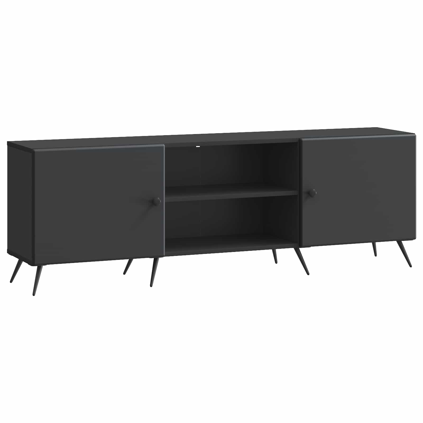 vidaXL Cabinet TV Negru 150 x 31 x 50 cm Lemn prelucrat