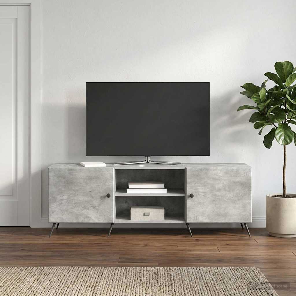TV-kaappi Betoninharmaa 150 x 31 x 50 cm Tekninen puu