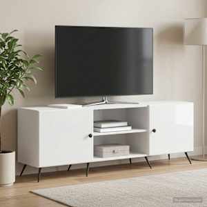 Televizní skříň Bílá s vysokým leskem 150 x 31 x 50 cm - obrázek 1