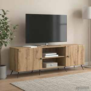 Televizní skříň 150 x 31 x 50 cm Dub artisan Kompozitní dřevo - obrázek 1
