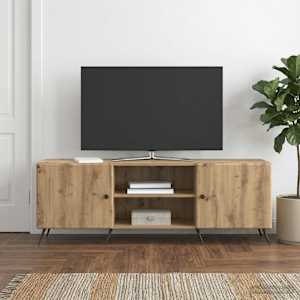 Televizní skříň 150 x 31 x 50 cm Dub artisan Kompozitní dřevo - obrázek 4