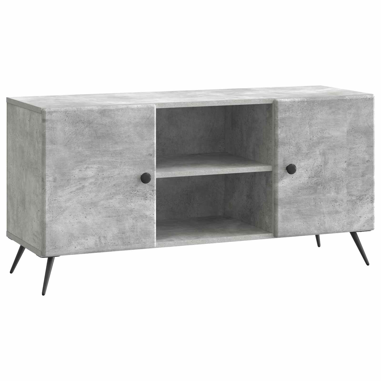 TV-kaappi Betoninharmaa 102 x 34,5 x 50 cm Tekninen puu