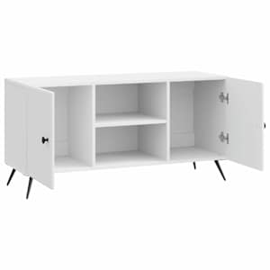 Televizní skříň Bílá s vysokým leskem 102 x 34,5 x 50 cm - obrázek 5